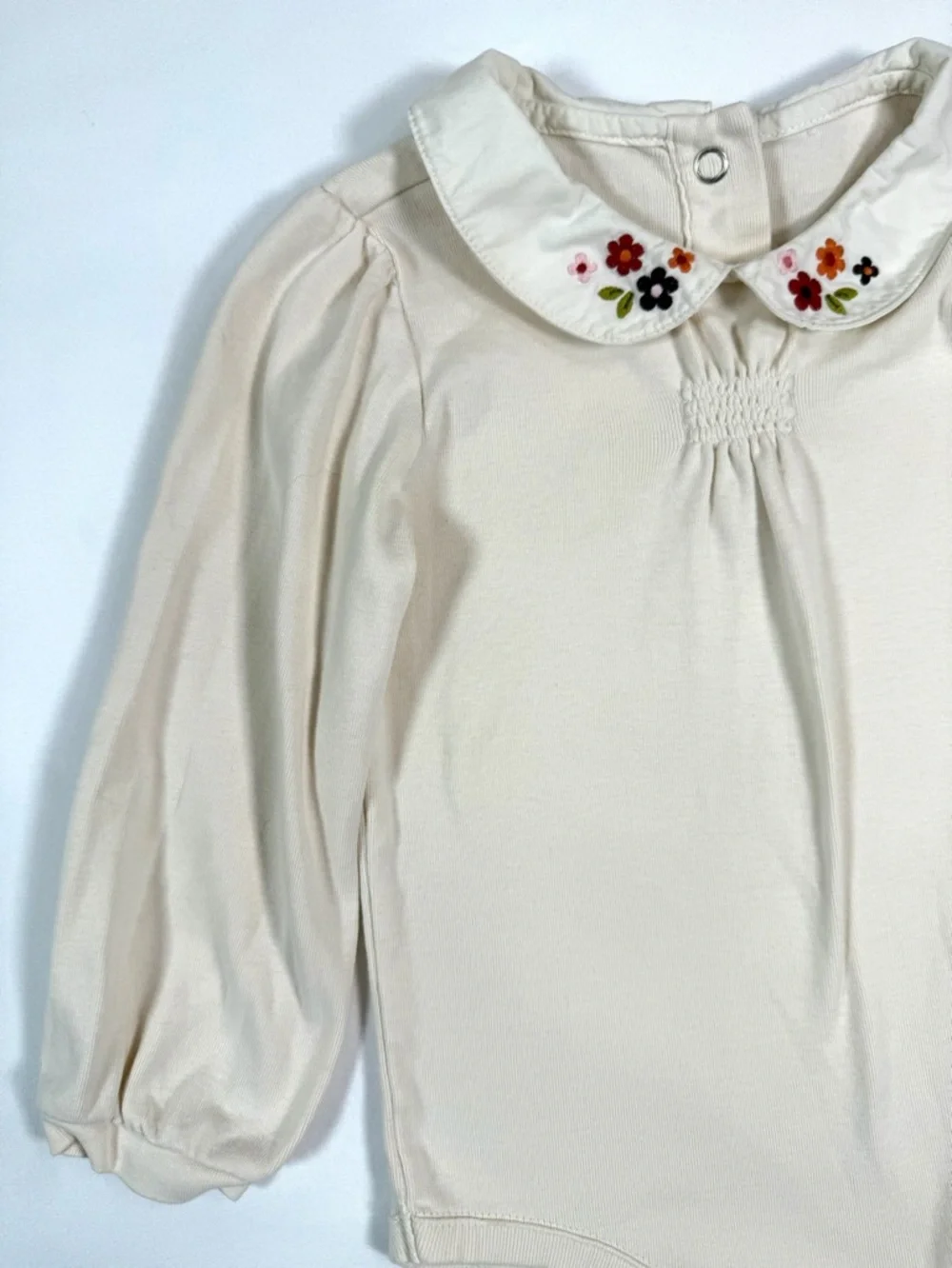 VINTAGE GYMBOREE 2006 Floral Collar Peter Pan Bodysuit 2T Cottagecore‎ Classic